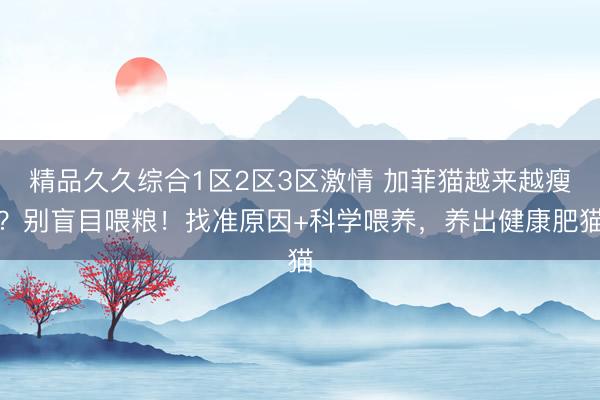 精品久久综合1区2区3区激情 加菲猫越来越瘦？别盲目喂粮！找准原因+科学喂养，养出健康肥猫