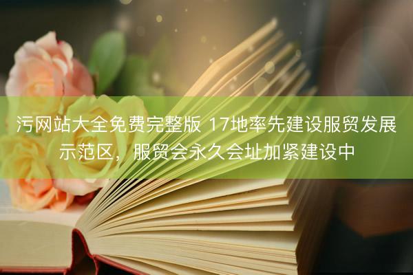 污网站大全免费完整版 17地率先建设服贸发展示范区，服贸会永久会址加紧建设中