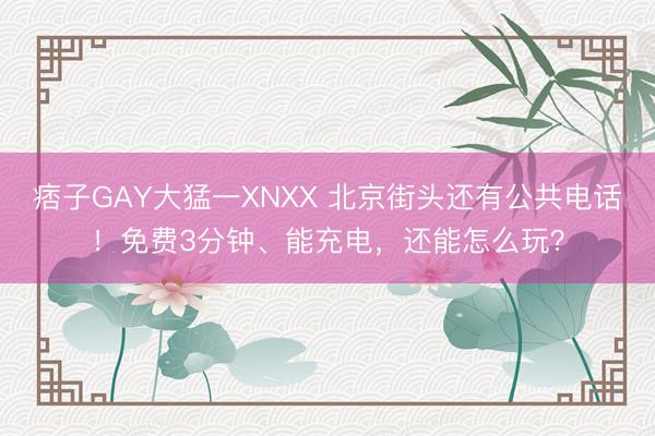 痞子GAY大猛一XNXX 北京街头还有公共电话！免费3分钟、能充电，还能怎么玩？