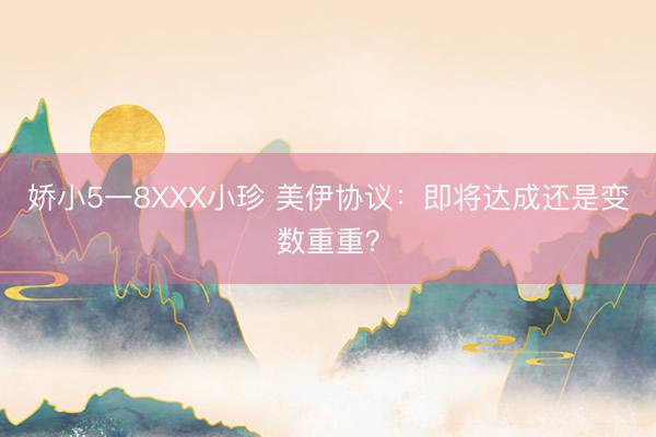 娇小5一8XXX小珍 美伊协议：即将达成还是变数重重？