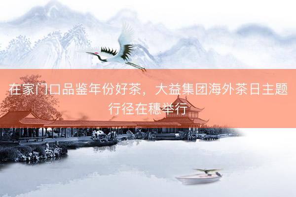 在家门口品鉴年份好茶，大益集团海外茶日主题行径在穗举行