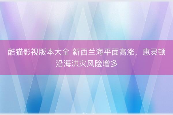 酷猫影视版本大全 新西兰海平面高涨，惠灵顿沿海洪灾风险增多
